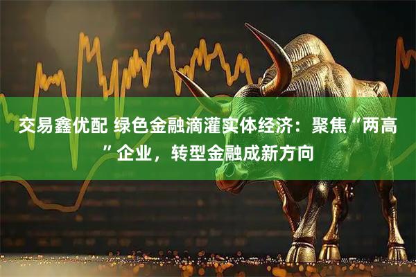 交易鑫优配 绿色金融滴灌实体经济:聚焦“两高”企业,转型金融成新方向